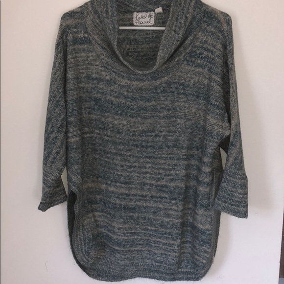 Anthropologie Sweaters - Marbled pattern, cowl neck Anthropologie tunic